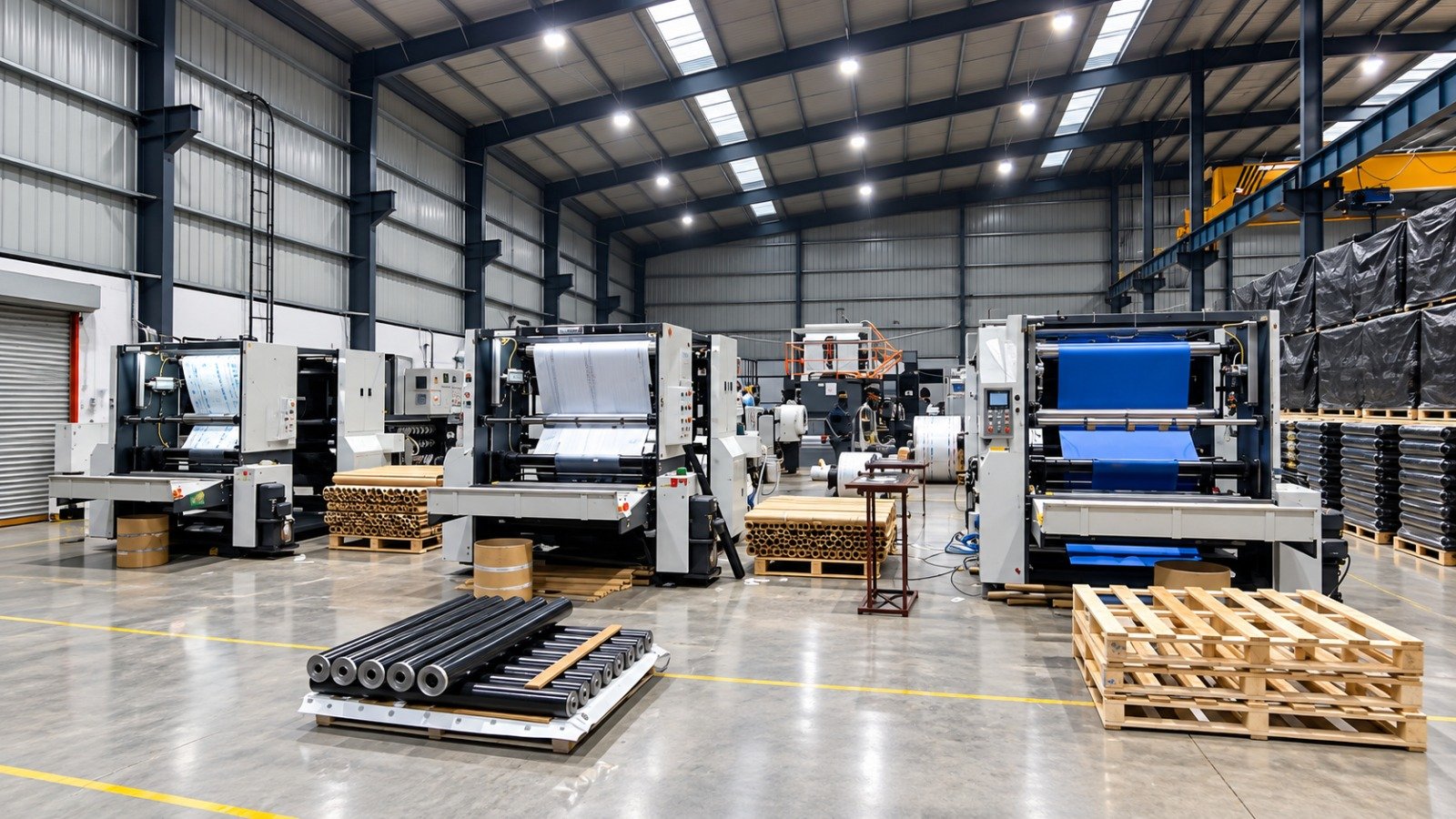 Active production floor with operators at KCR Global