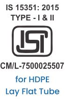 IS 15351:2015 — Type I & II certification mark