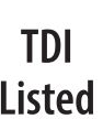 TDI Listed certification mark