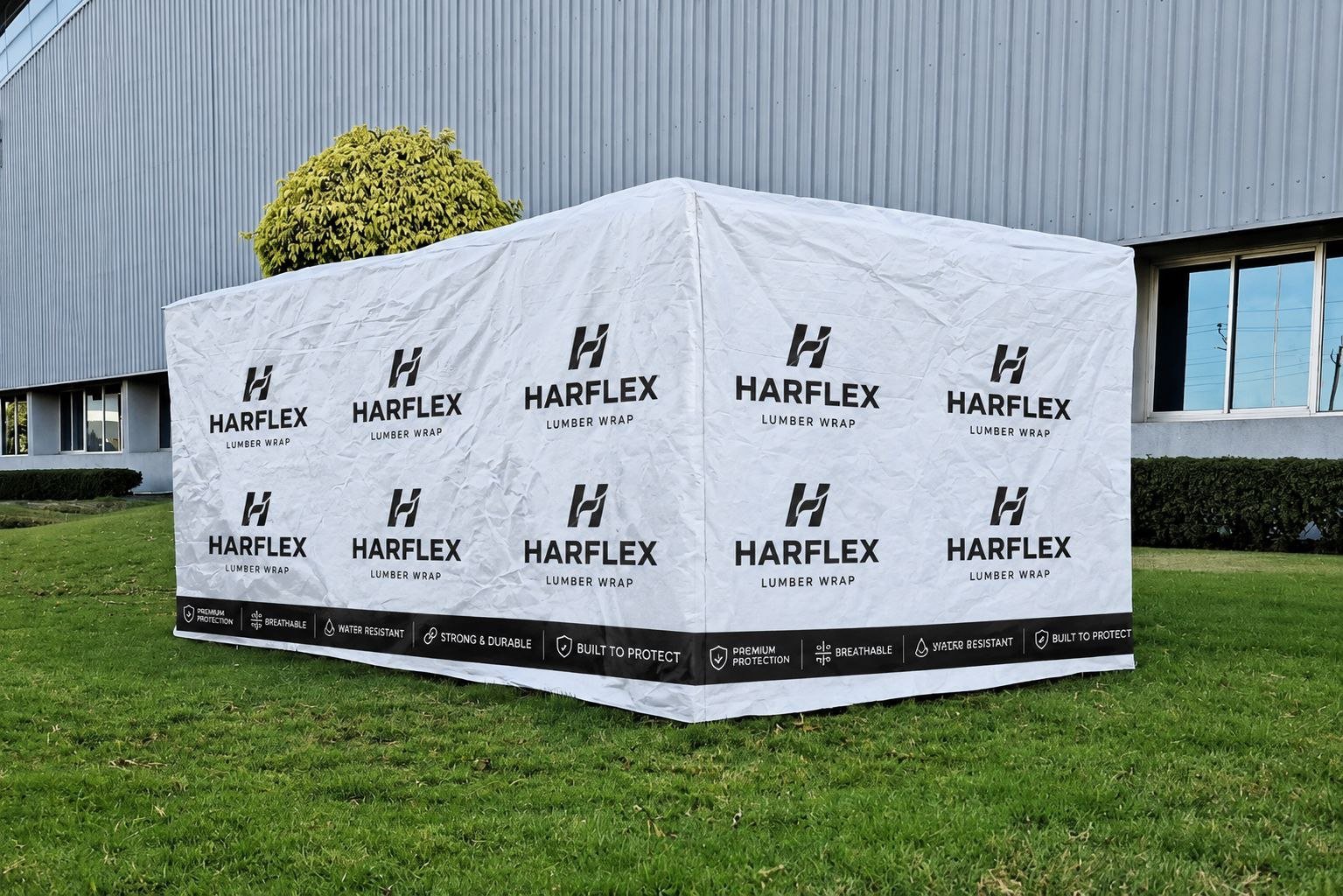 Lumber Wrap — Outdoor lumber storage application