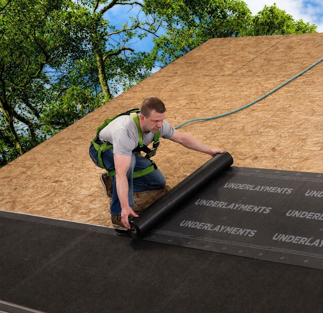 Synthetic Roofing Underlayment — Installation on OSB roof deck